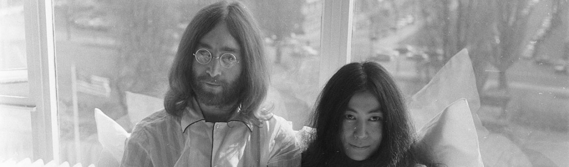 John Lennon és Yoko Ono Amsterdamban